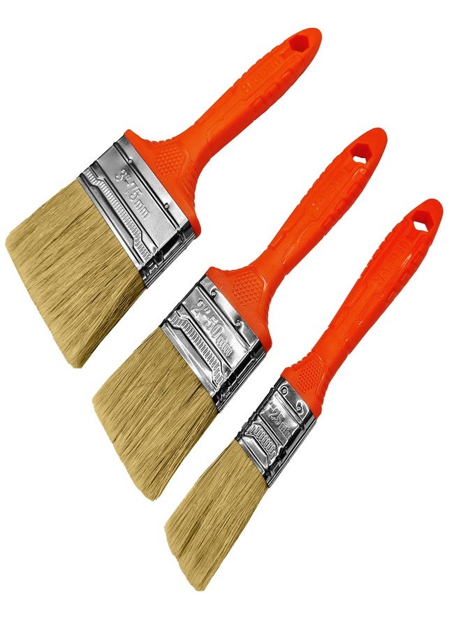 Harden 3Pcs Soft Bristles Wall Paint Brush Set (Set of 1, 2 and 3") 620110 - Image 1